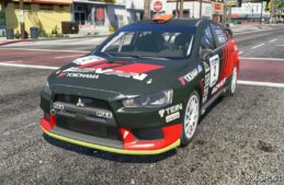 GTA 5 Mitsubishi Vehicle Mod: Lancer EVO X R4 Fivem | Add-On (Image #4)