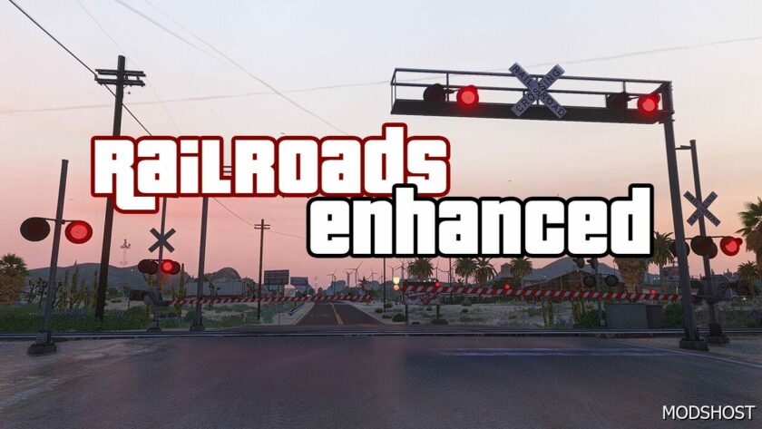 GTA 5 Map Mod: Railroads Enhanced – Improved Rail Crossings & More! V1.01 (Featured)