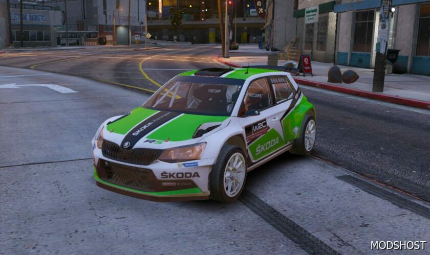 GTA 5 Vehicle Mod: 2018 Skoda Fabia R5 WRC Fivem | Add-On (Featured)