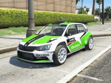 GTA 5 Vehicle Mod: 2018 Skoda Fabia R5 WRC Fivem | Add-On (Image #2)