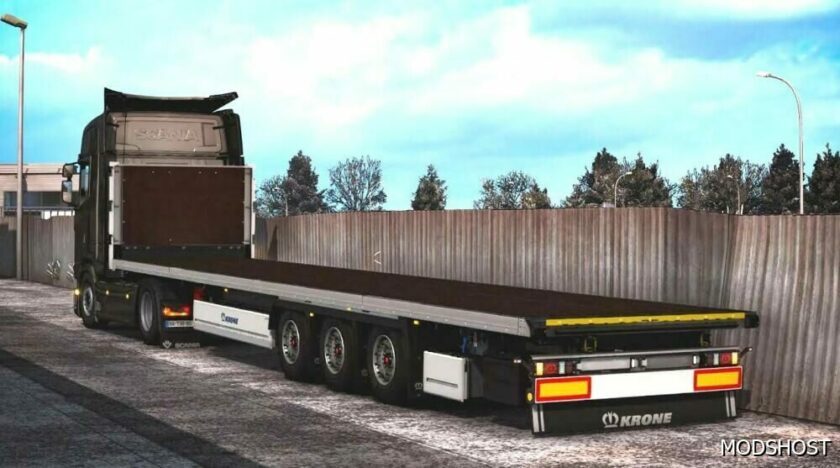 ETS2 Krone Trailer Mod: Megaliner HD Rework V0.3 1.49 (Featured)