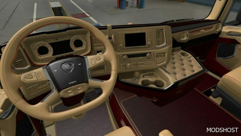 ETS2 Scania Mod: 2016 S & R Bordo Beige Interior 1.49 (Featured)