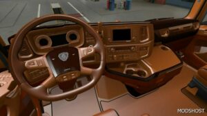 ETS2 Scania Mod: S & R Full Brown Interior 1.49 (Featured)