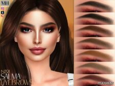 Sims 4 Eyebrows Hair Mod: Salma Eyebrows N291 (Featured)