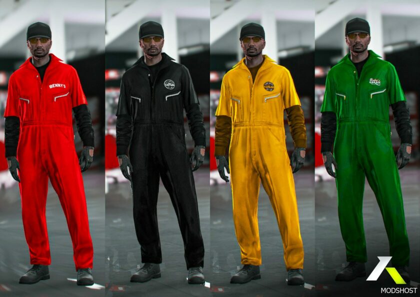 GTA 5 Player Mod: LOS Santos Mechanic Uniforms | Custom | Male + Female Add-On V1.1 (Featured)