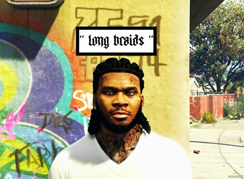 GTA 5 Player Mod: NEW Braids for Franklin (Featured)