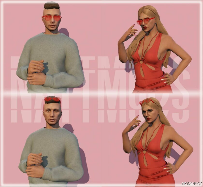 GTA 5 Player Mod: Valentines Glasses for MP Female/Male V1.2 (Featured)