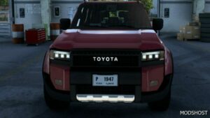 ETS2 Toyota Car Mod: Land Cruiser Prado 2024 FIX 1.49 (Image #2)