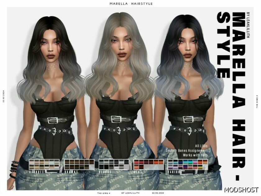 Sims 4 Female Mod: Marella Hairstyle (Featured)