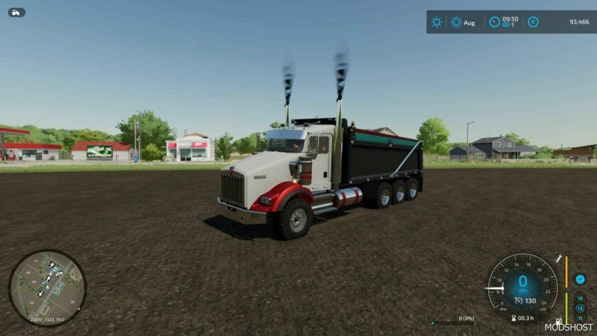 FS22 Kenworth Mod: T800 Dump Truck V2.0 (Featured)