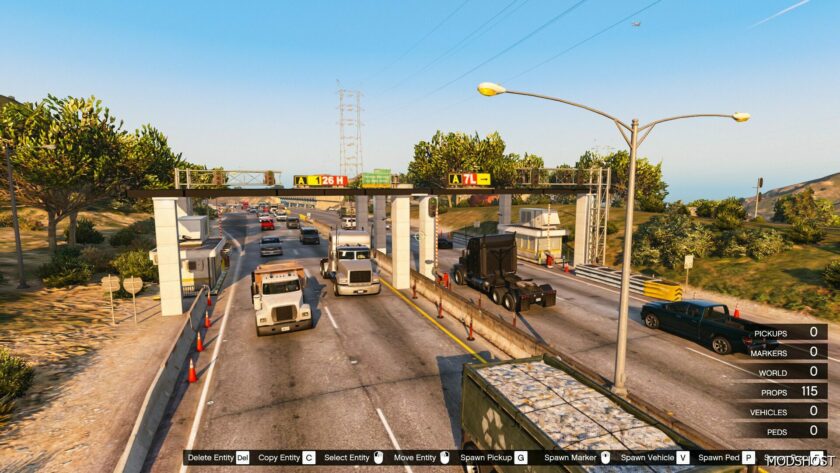 GTA 5 Mod: Tollbooths (Gerbang TOL) Palomino Highlands Map Editor & Ymap (Featured)