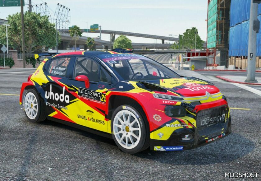 GTA 5 Vehicle Mod: Citroen C3 R5 Fivem | Add-On (Featured)