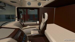 ETS2 DAF Mod: XF105 Beige Brown Interior 1.49 (Image #2)