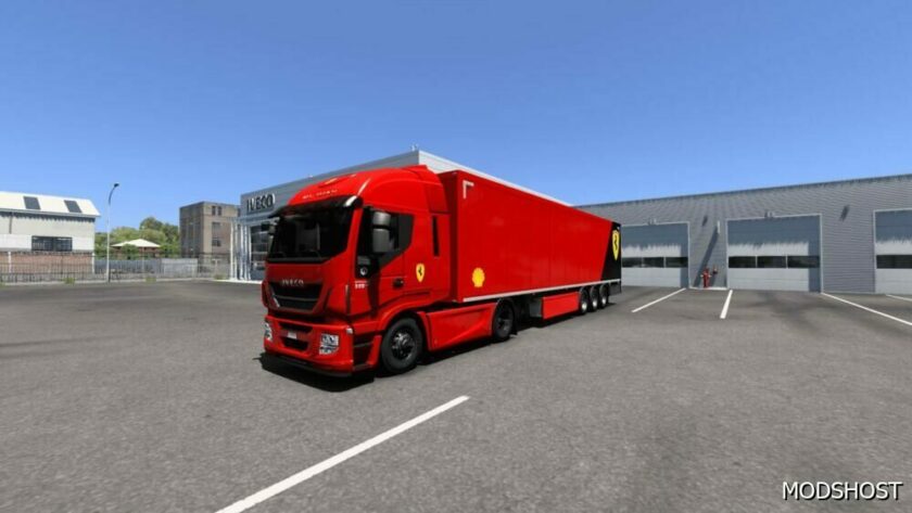 ETS2 Ferrari Mod: Scuderia Ferrari Skin – F1 Team 1.49 (Featured)