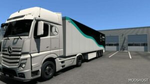 ETS2 Mercedes-Benz Mod: Mercedes AMG Skin – F1 Team 2024 (Featured)