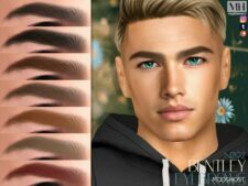 Sims 4 Male Hair Mod: Bentley Eyebrows N292 (Featured)