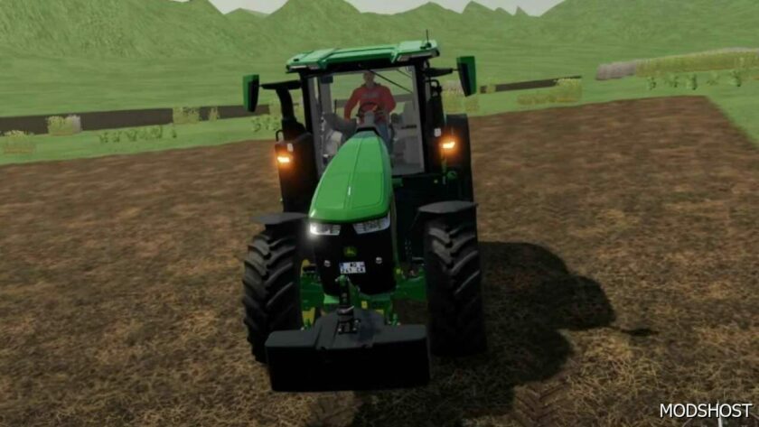 FS22 John Deere Tractor Mod: 7R with Basuri 4.0 Horn (Featured)