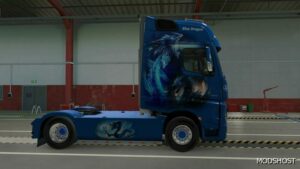 ETS2 Mod: Mercedes Actros MP4 Blue Dragon Skin (Image #2)