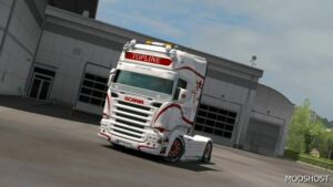 ETS2 Scania Skin Mod: White Holland Style Scania RJL 1.49 (Image #2)