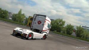 ETS2 Scania Skin Mod: White Holland Style Scania RJL 1.49 (Image #3)