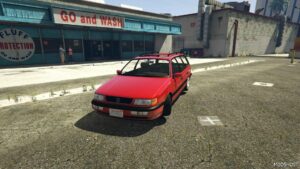 GTA 5 Volkswagen Vehicle Mod: Passat B4 Variant 1993 Add-On Replace (Featured)