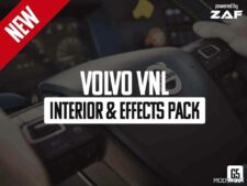 ATS Volvo Sound Mod: VNL Interior & Effects Pack 1.49 (Featured)