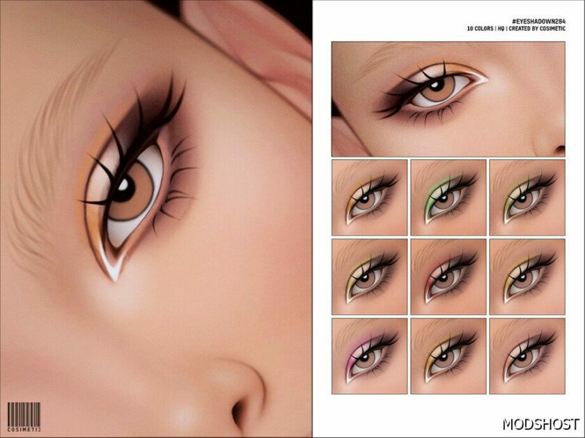 Sims 4 Female Makeup Mod: Eyeshadow N284 (Featured)