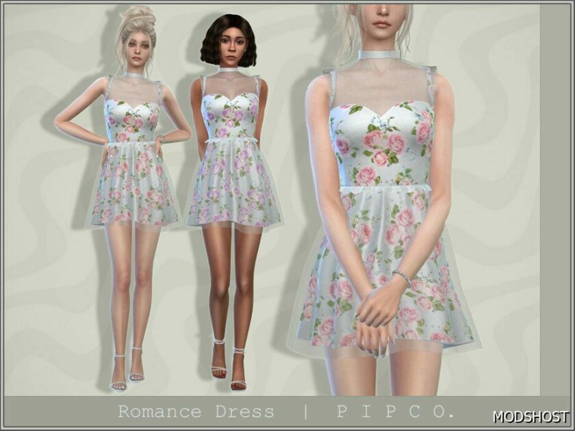 Sims 4 Everyday Clothes Mod: Romance Dress. (Featured)