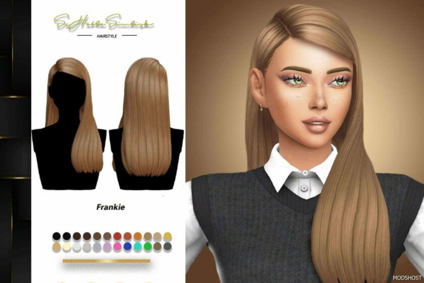 Sims 4 Female Mod: Frankie Hairstyle (Featured)