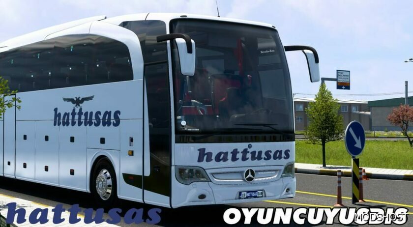 ETS2 Mercedes-Benz Mod: Hattusas Turizm Skin for MB Travego 17 SHD 2015 (Featured)