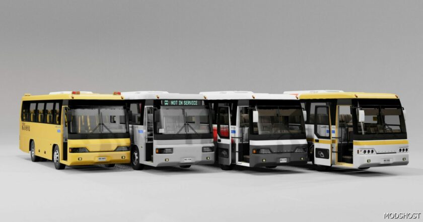 BeamNG Mod: Daewon LN Commercial Buses V24.03.01 0.31 (Featured)