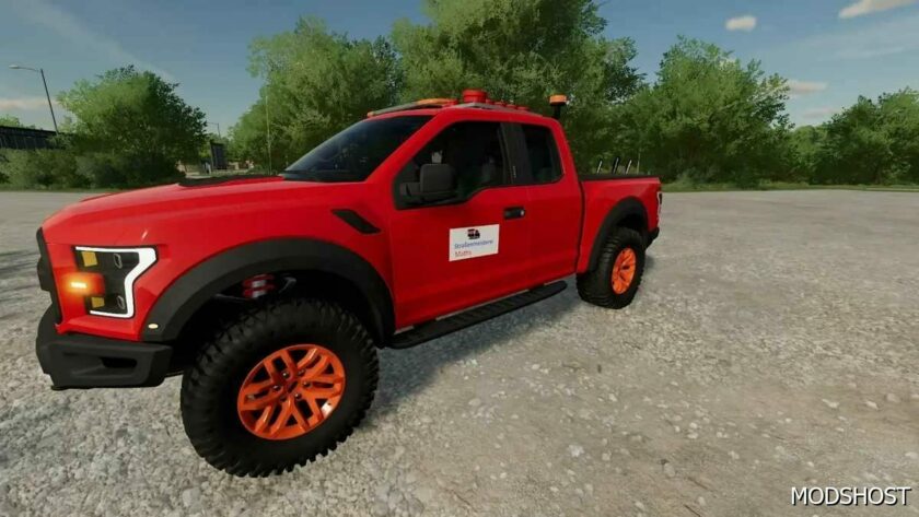 FS22 Ford Vehicle Mod: Raptor F150 Kommunal V1.2 (Featured)