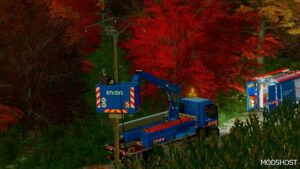 FS22 Renault Truck Mod: D14 Pemp 19M (Enedis) V1.1 (Featured)