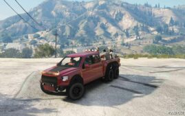 GTA 5 Vehicle Mod: Caracara 6×6 NO Turret 8 Seater Add-On|Fivem (Featured)