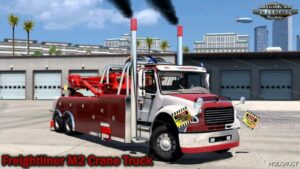 ATS Freightliner Mod: M2 Crane Truck + Interior 1.49 (Featured)