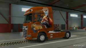 ETS2 DAF Mod: 2021 FOX AIR Brush Skin (Featured)