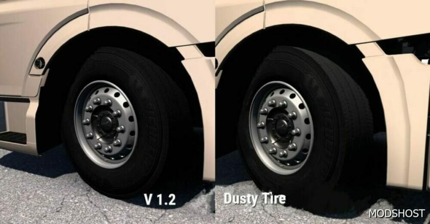 ETS2 Realistic Part Mod: SCS Tires V1.2 (Featured)