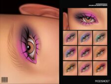 Sims 4 Eyeshadow Makeup Mod: N285 V1 (Featured)