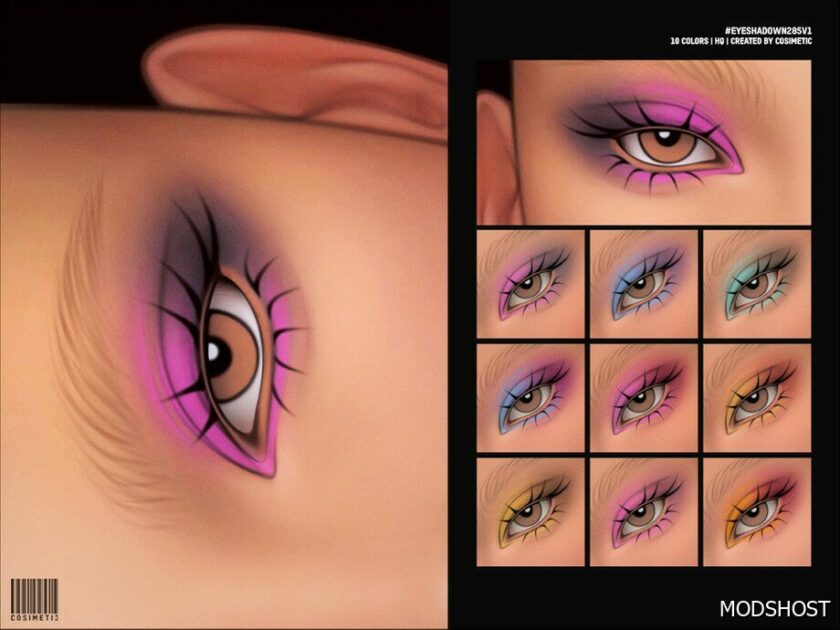 Sims 4 Eyeshadow Makeup Mod: N285 V1 (Featured)