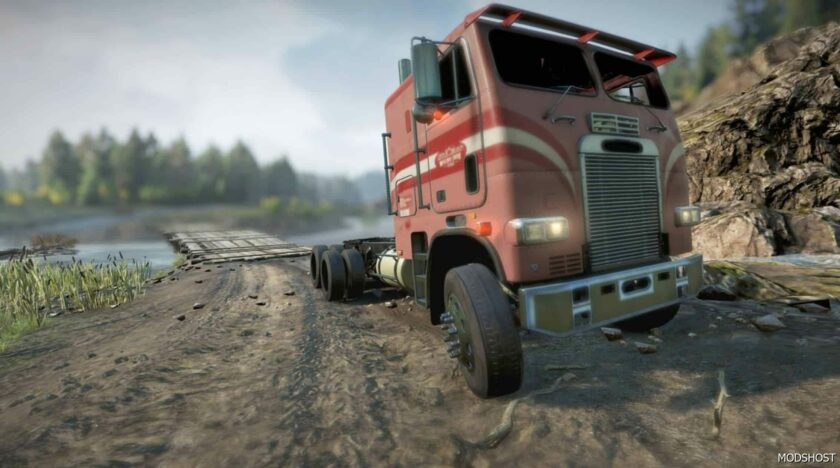 SnowRunner Truck Mod: Freightway FLT 8664T COE (Featured)