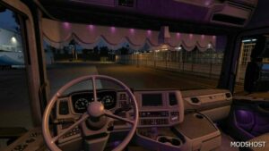 ETS2 Scania Mod: Alcantara Purple Interior 1.49 (Featured)