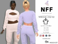 Sims 4 Everyday Clothes Mod: Athleisure Crop SET (Featured)