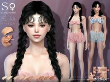 Sims 4 Female Mod: Asia Colorful Female Skintone 0224 (Featured)