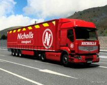 ETS2 Mod: Real Company AI Truck Traffic Pack 1.2V (Featured)