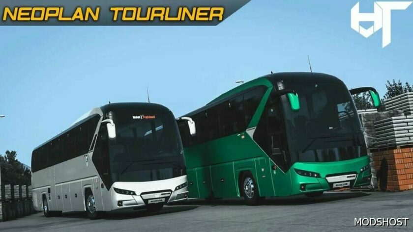 ETS2 Neoplan Bus Mod: Tourliner C13 V3.1 1.49 (Featured)