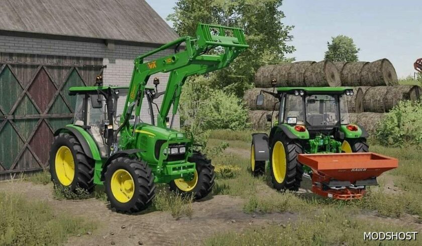 FS22 John Deere Tractor Mod: 5R (Simple IC) (Featured)