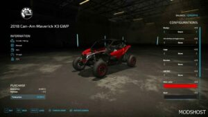 FS22 ATV Vehicle Mod: 2018 Can-Am Maverick X3 (Image #4)