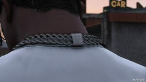 GTA 5 Player Mod: Minimalistic Cuban Chain/Choker MP Male (Image #2)