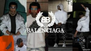 GTA 5 Player Mod: Balenciaga Pack for Franklin (Featured)