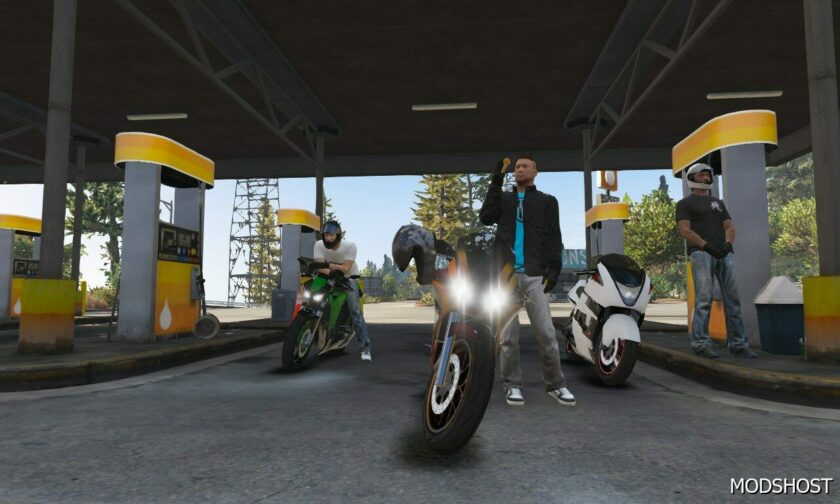 GTA 5 Player Mod: Street Bikers (Featured)